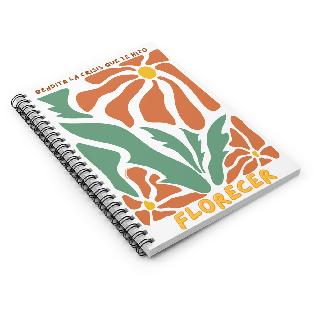 Floral Notebook - Ruled Line, Ideal for Students and Artists
